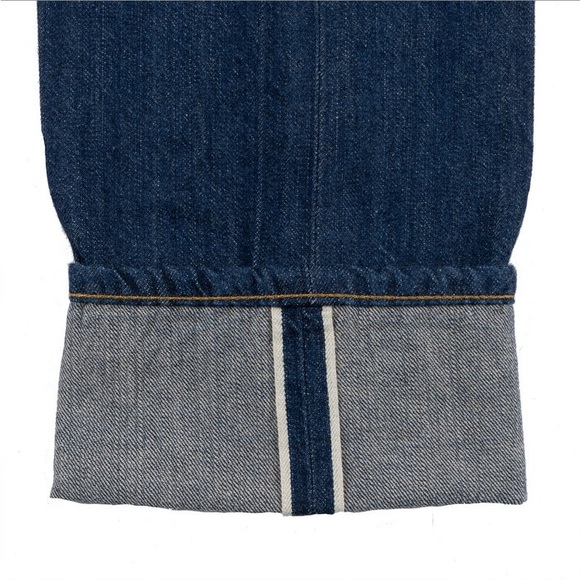 NAKED & FAMOUS Straight Leg Overall - New Frontier Selvedge Denim - Indigo - Picture 7 of 9